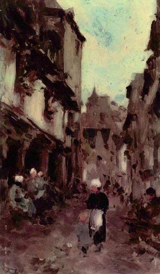 Nicolae Grigorescu Strabe in Dinan oil painting image